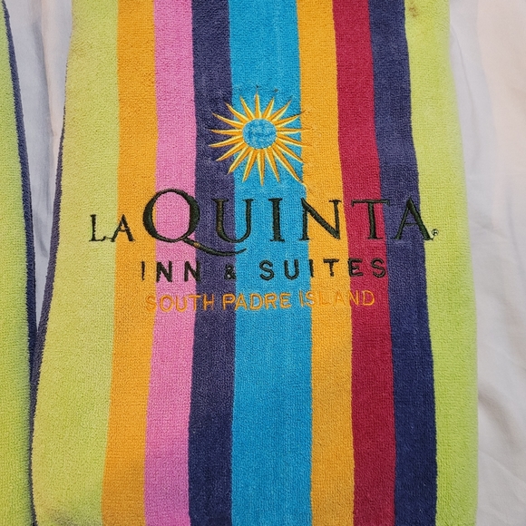 Beach Towel Rainbow Stripe South Padre Island Texas Resort Big 68 in x 31 in - Picture 5 of 11